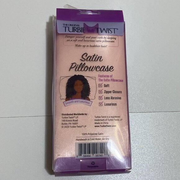 Turbie Twist Satin Pillowcase ***5 for $25*** - Picture 2 of 2
